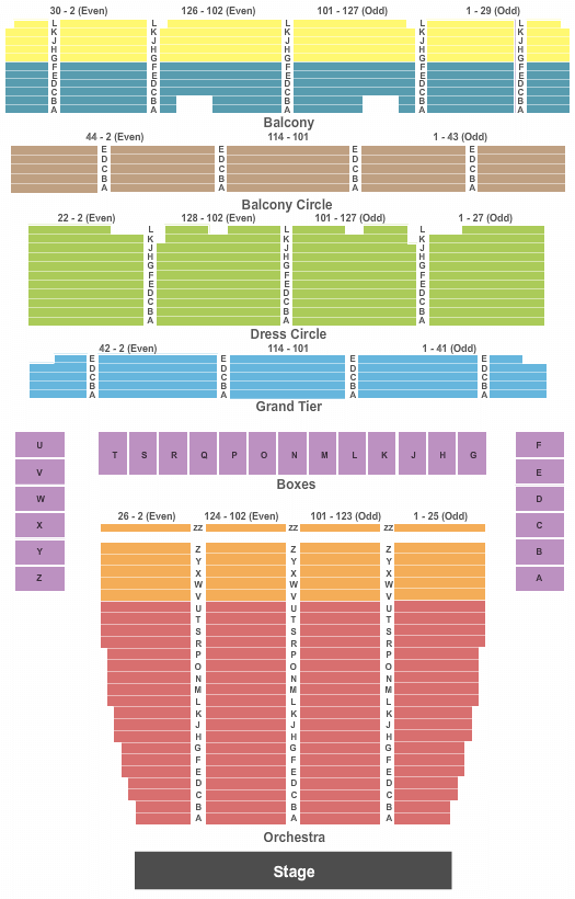 War Memorial Opera House The Nutcracker Seating Chart