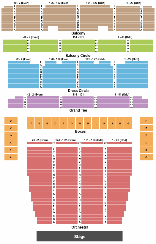 War Memorial Opera House The Nutcracker Seating Chart